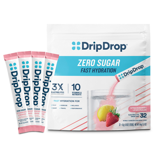 dripdrop-zero-sugar-strawberry-lemonade-electrolyte-powder-8-oz-sticks-32-count-b8 Zero_Strawberry_Lemonade_-_32ct_-_Transparent.png